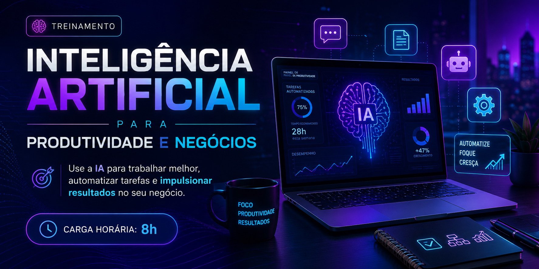 Inteligência Artificial para Produtividade e Negócios