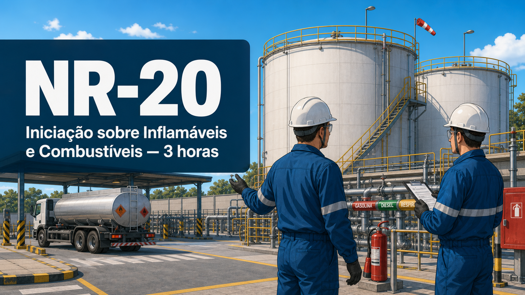 NR-20: Iniciação sobre Inflamáveis e Combustíveis — 3 horas