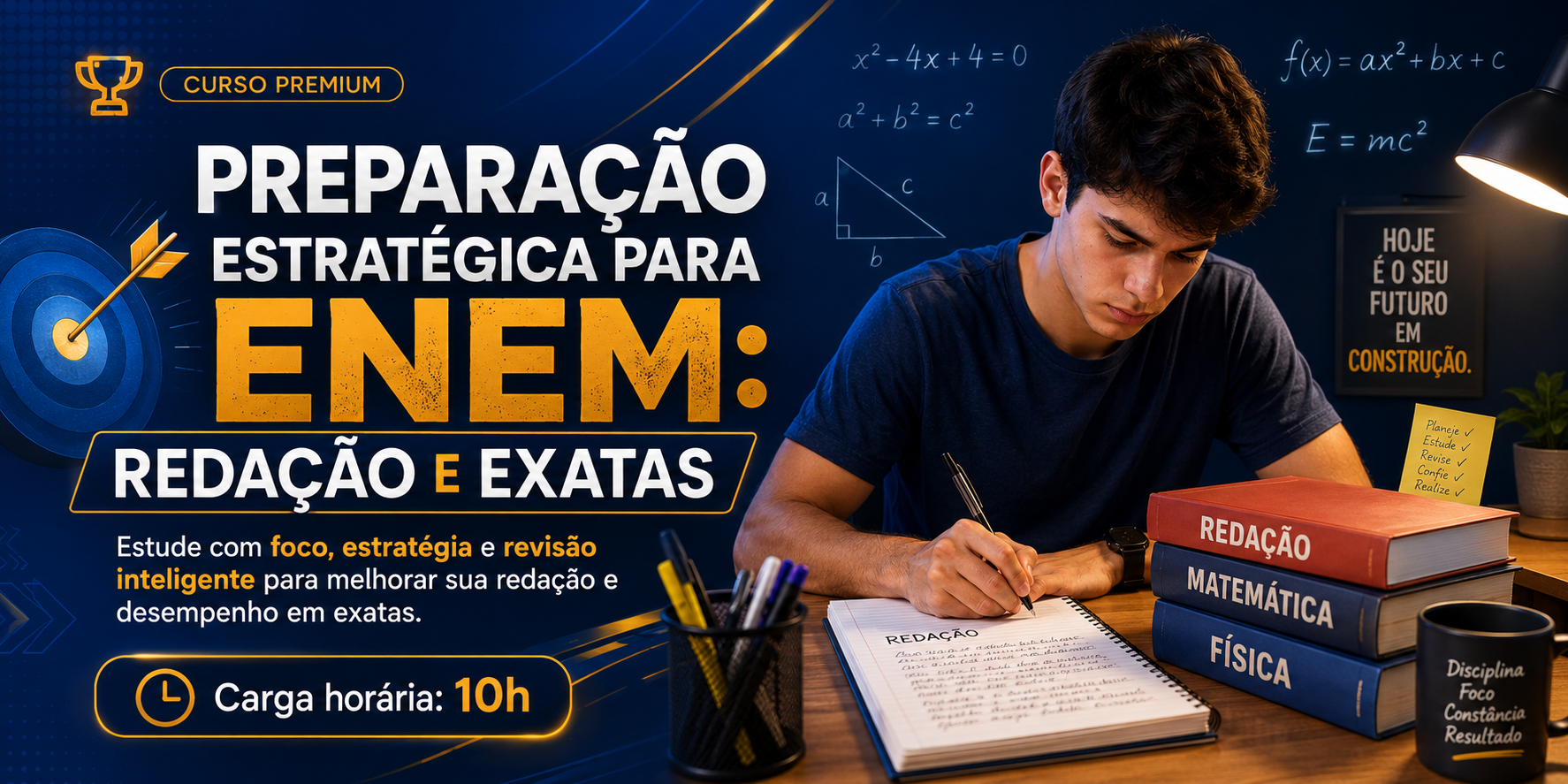 Preparação Estratégica para ENEM: Redação e Exatas